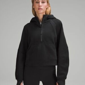 lululemon black scuba half zip